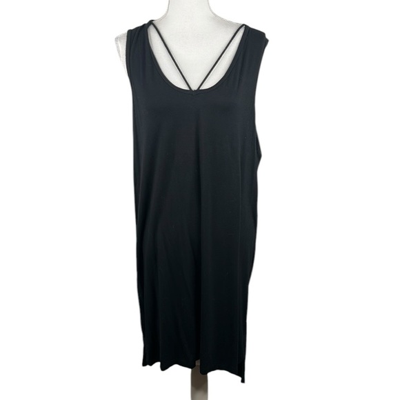 Press Dress Black Casual Summer Spring Flowy Casual Comfy Dress Size Large 12/14 - Picture 1 of 6